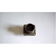 MILITARY ELECTRICAL CONNECTOR FIXED BULKHEAD TYPE 7 PIN MALE LARGE SCREW ON